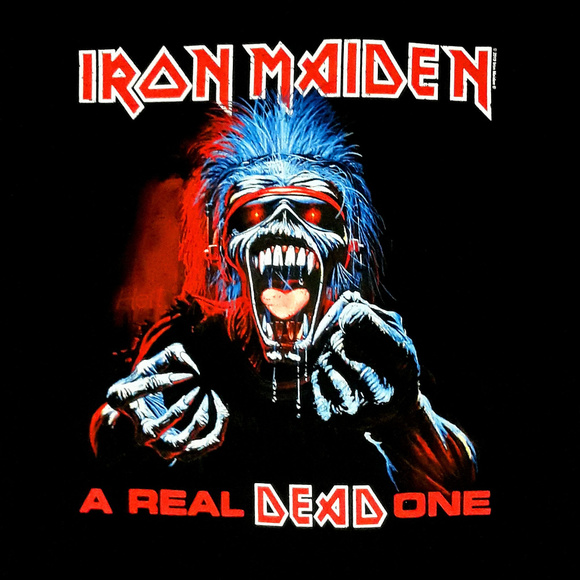 Iron Maiden A Real Dead One metal rock Official cottonT-Shirt 2XL XXL NWT - Picture 2 of 3